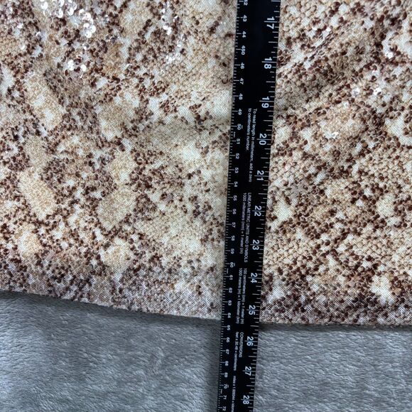 Chicos Sequin Cardigan Shell Set Preppy Glam Fancy Gold Cream Size 3 XL E113 - Picture 5 of 7